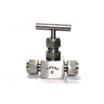 SS Needle Valve Instrumentation High Pressure Square Body Ferrule type (3000PSI) Stainless Steel 304
